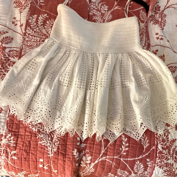 Hemant & Nandita White Mini Skirt NW Large - Picture 2 of 11